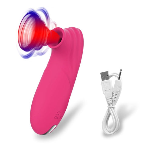Powerful Clit Sucker Vacuum Vibrator Clitoris Sucking Nipple Sucking Tongue Vibrating Oral Licking Sex Toys for Adult Women