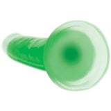 7 Inch Glow-in-the-Dark Silicone Dildo - Green