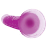 7 Inch Glow-in-the-Dark Silicone Dildo - Purple